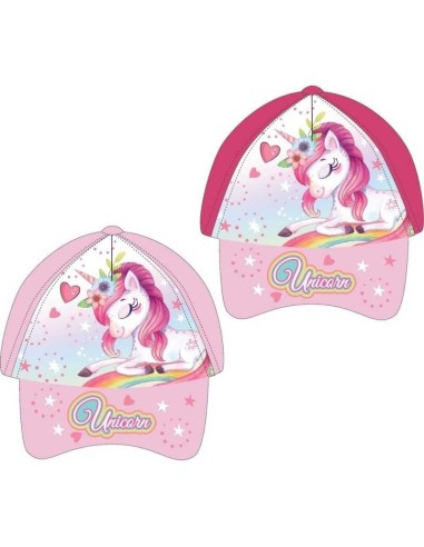 Casquette Licorne rose