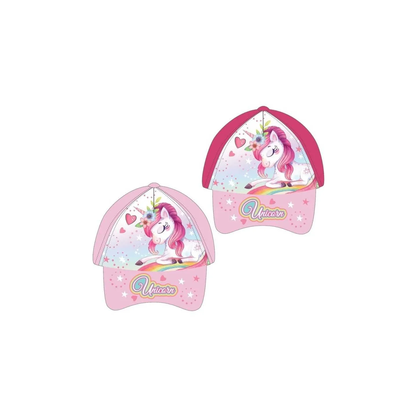 Casquette Licorne rose
