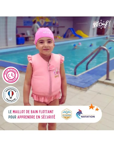 PLOUF - Maillot de bain flottant Rosy pas cher|La Boite de Magie