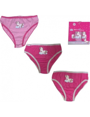 Boite de 3 culottes Licorne pas cher La Boite de Magie Taille 3 4 ans