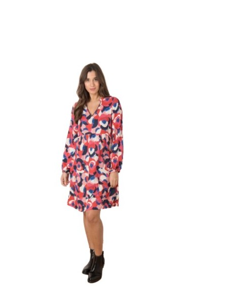 Elle est où la mer - Robe Robyn imprimé rose pas cher|La Boite de Magie