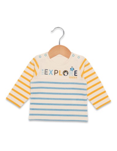Elle est où la mer - Tee-shirt à manches longues TUNAL  rayé