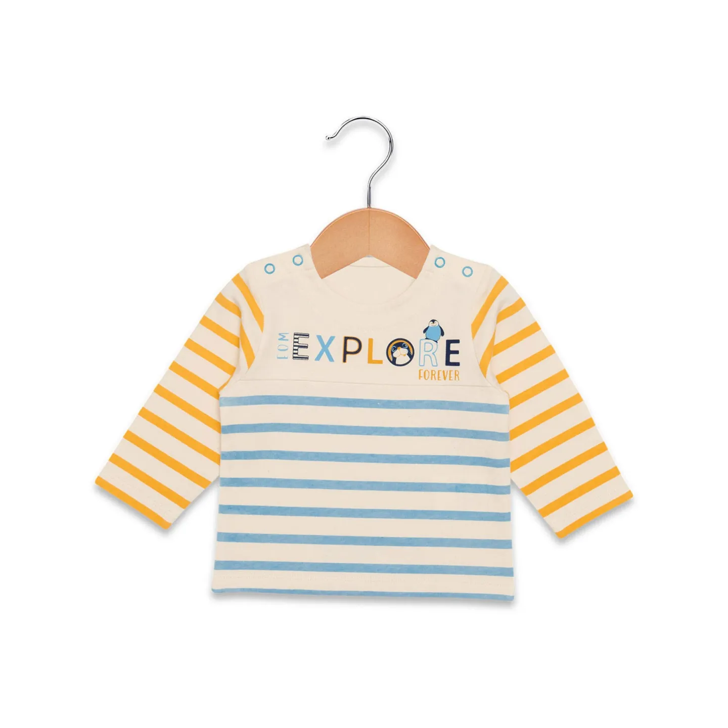 Elle est où la mer - Tee-shirt à manches longues TUNAL  rayé