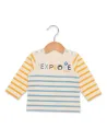 Elle est où la mer - Tee-shirt à manches longues TUNAL  rayé