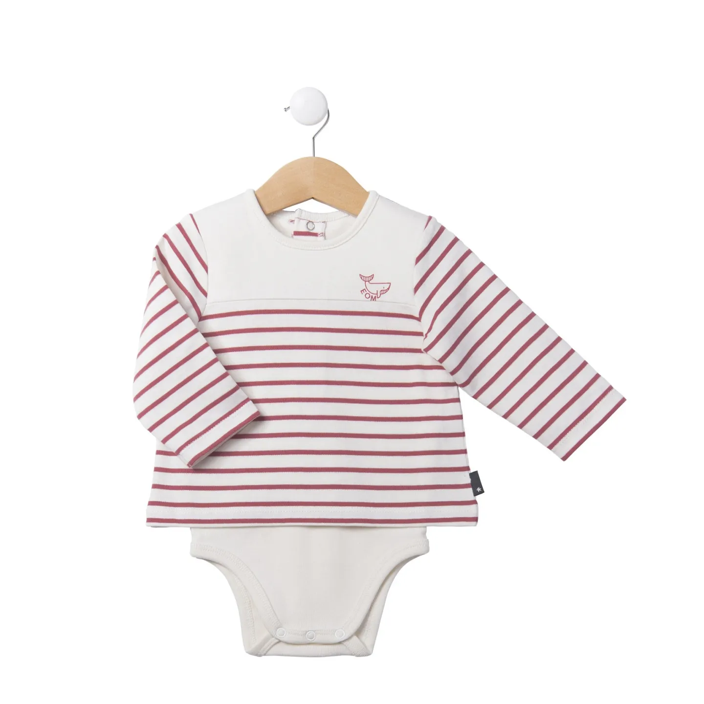 Elle est où la mer - Body VABODY rayé rose