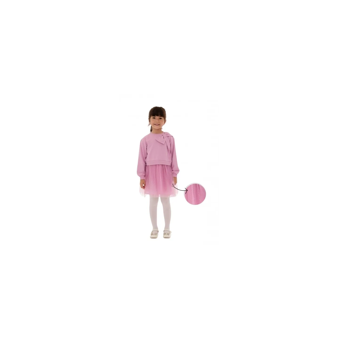 ELENA - Robe Noeud sweat violet