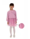 ELENA - Robe Noeud sweat violet