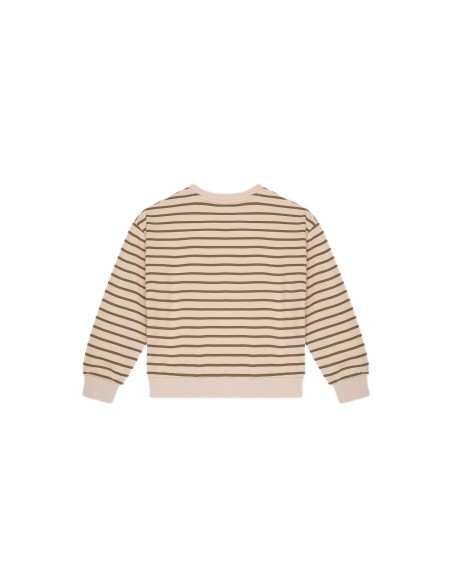 ATIVO - Sweat Washington beige rayé pas cher|La Boite de Magie