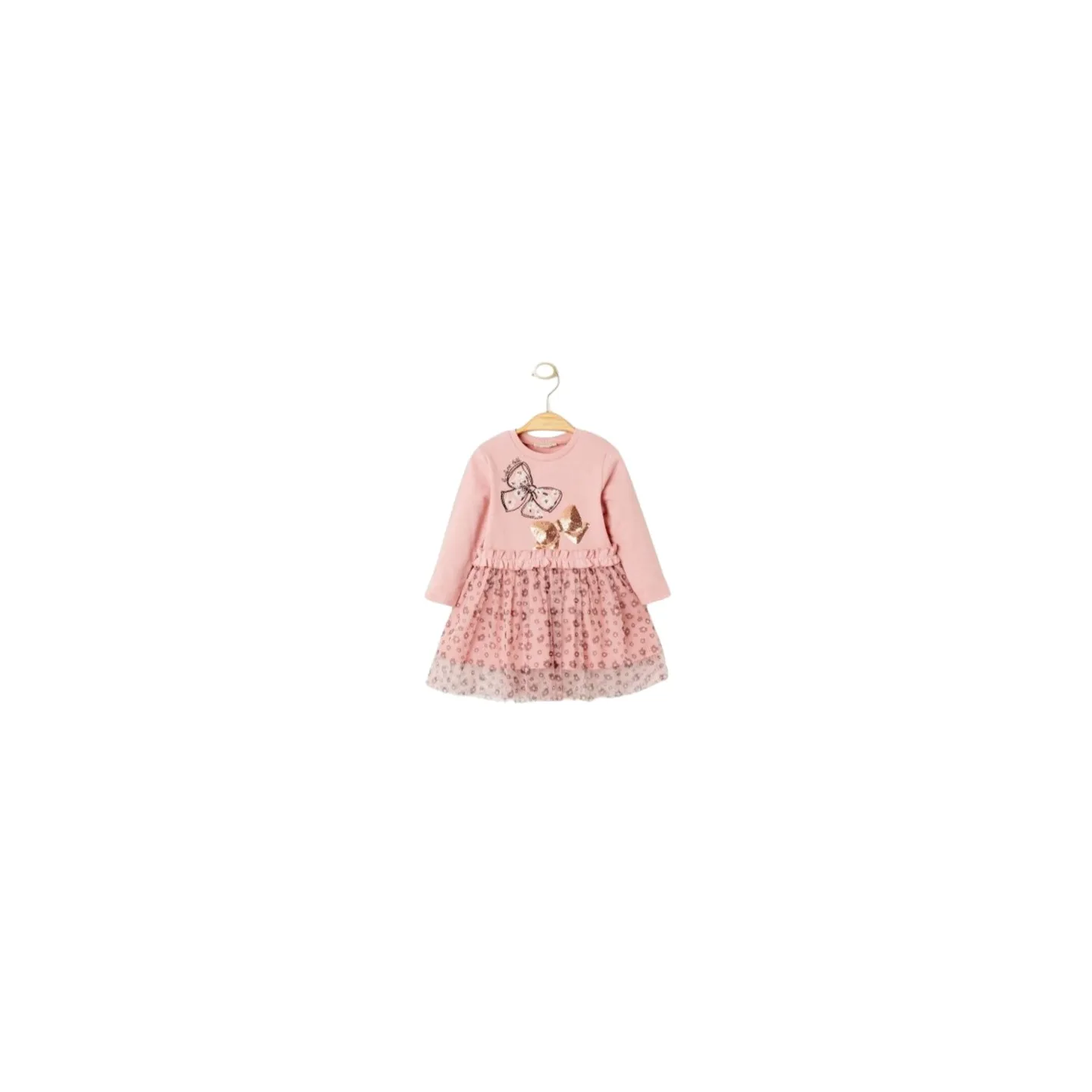 ELENA - Robe Deux Noeuds  rose pale